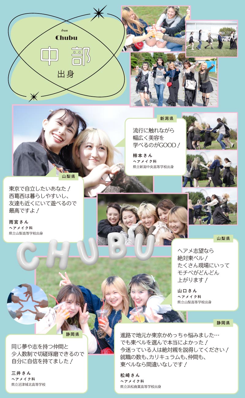 中部出身の学生
